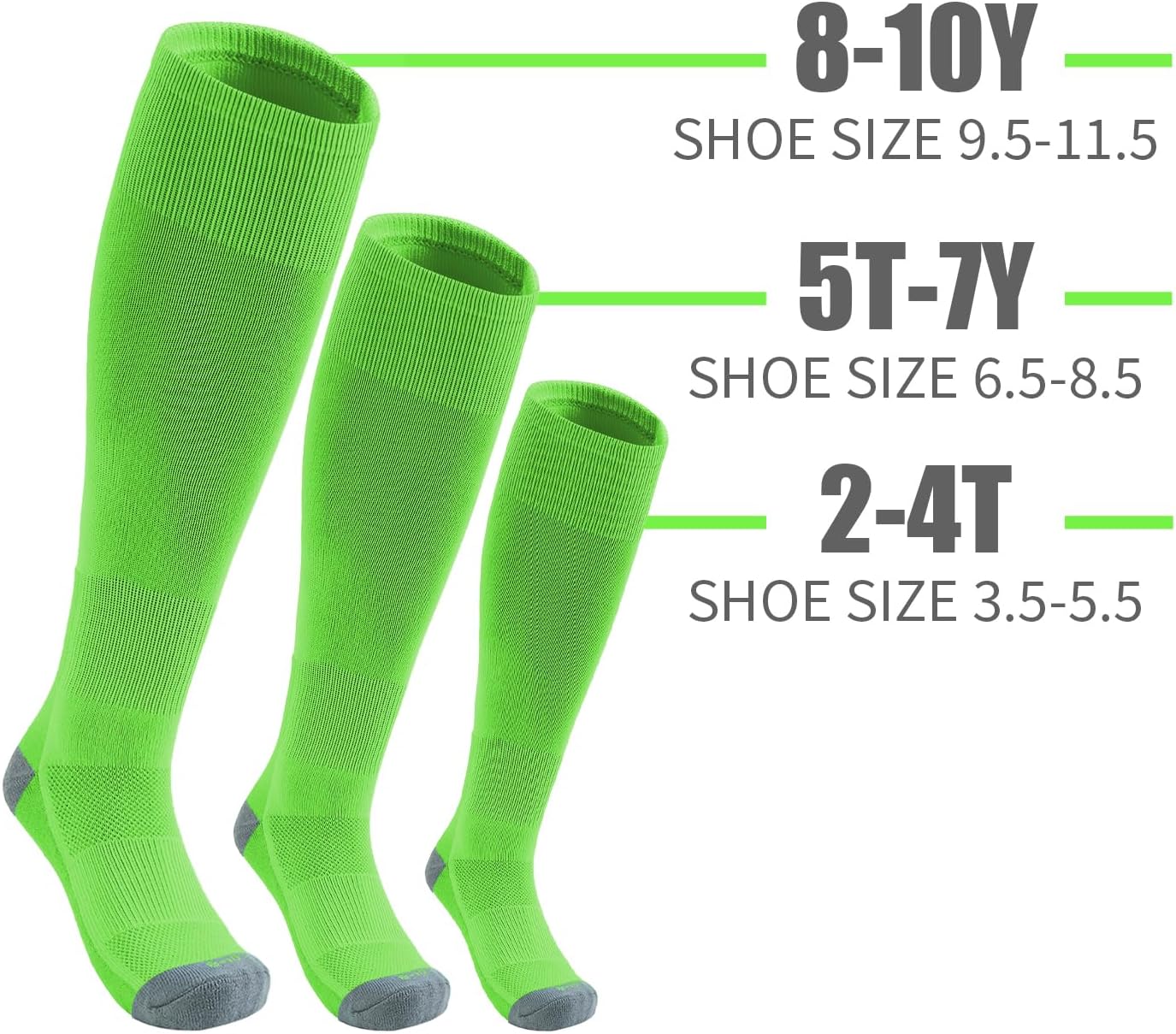 QBK Youth Baseball Socks & Belt Combo Set for Kids 2-16 Years -Softball/Tee Ball Accessories (1 Pair + 1 Belt, Unisex)