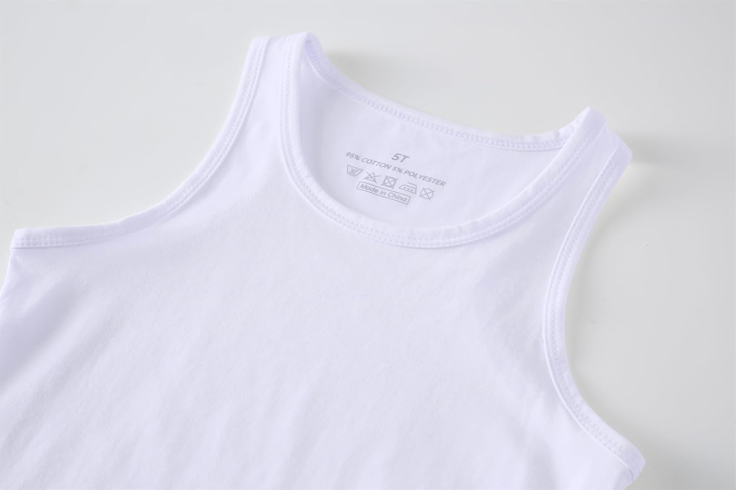 Huata Girls Tank Top 2 Packs Racerback Sleeveless Dance Athletic Shirt for Kids