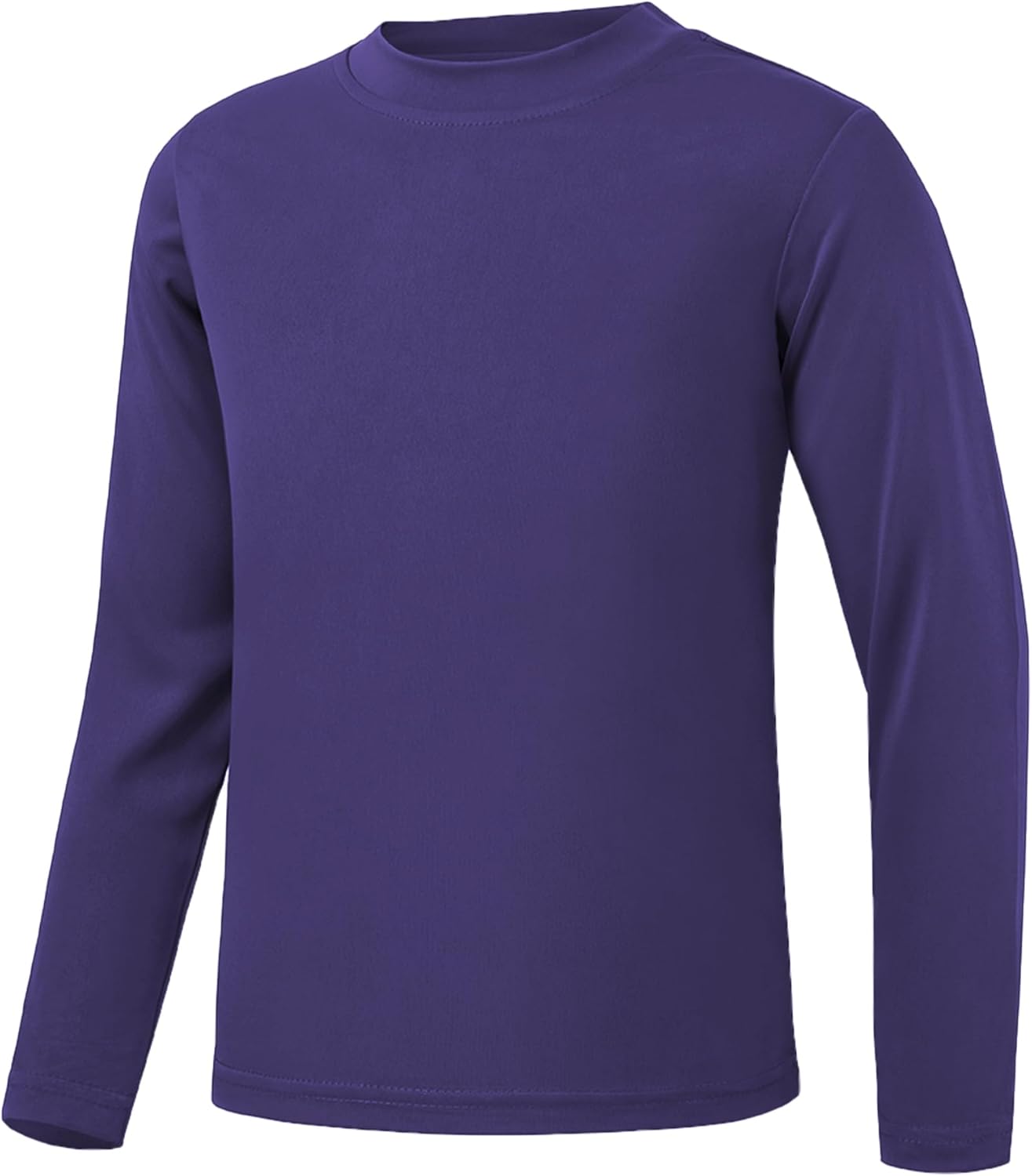 QBK 4T to Youth Neon Shirt Kids UPF 50+ Dry Fit Athletic Long Sleeve T Shirts for Boys and Girls-Moisture Wicking Rash Guard