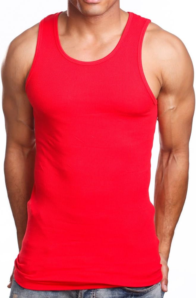 Mens A-Shirts 3 Pack Undershirt