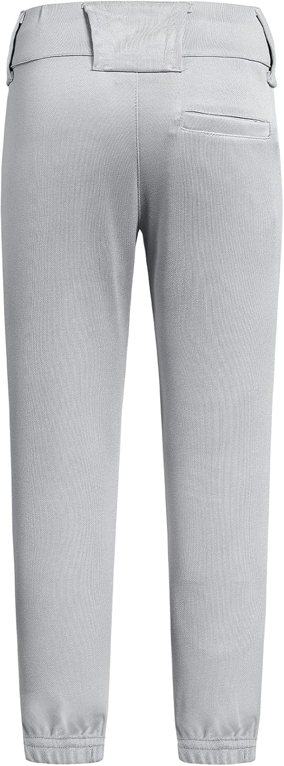 QBK 2T-17Y Toddler Baseball Pants Youth Softball Pants Kids Tee Ball Pants for Boy Girl