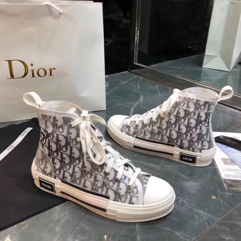 Fashionable High-top Canvas Shoes For Men&Women D02070501