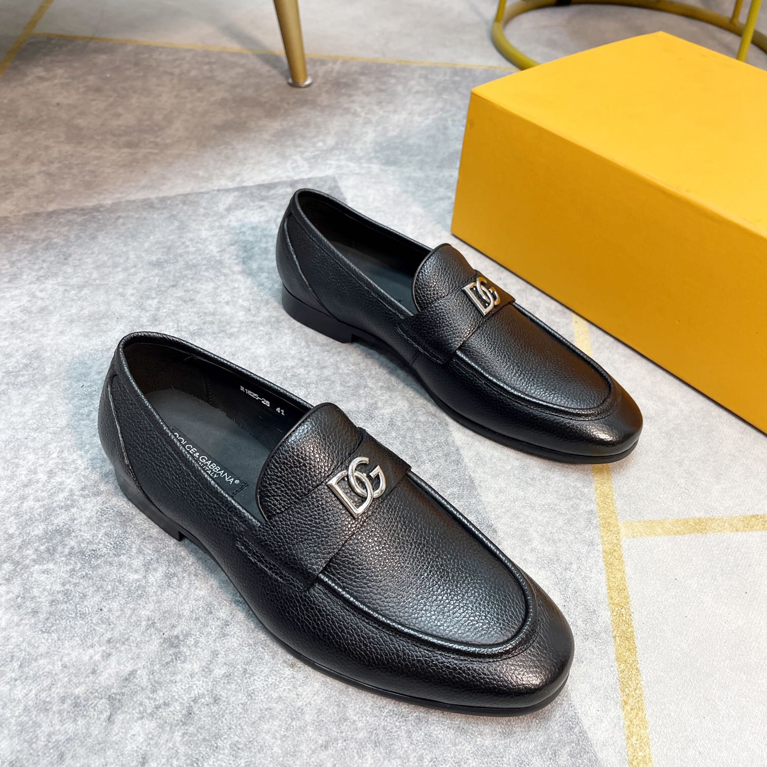 DG new men's pebbled leather shoes XC0723092204