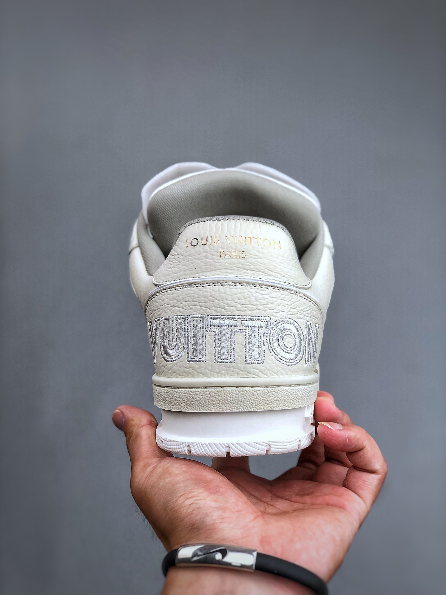 Louis Vuitton Men's Trainer Suede Sneakers – Beige Low-Top Lace-Up Casual Shoes