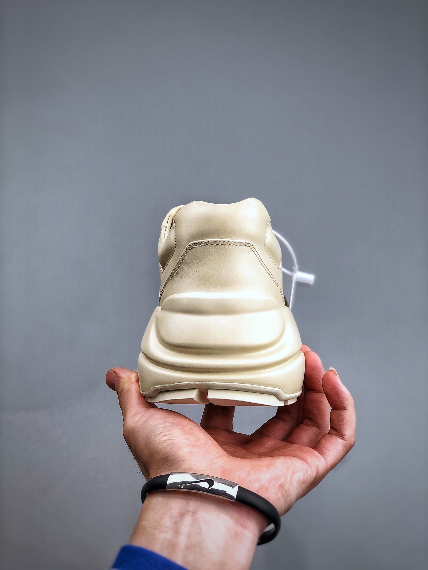 THE NORTH FACE x GUCCI Rhyton Leather Low-Top Athletic Casual Sneaker – Unisex, White