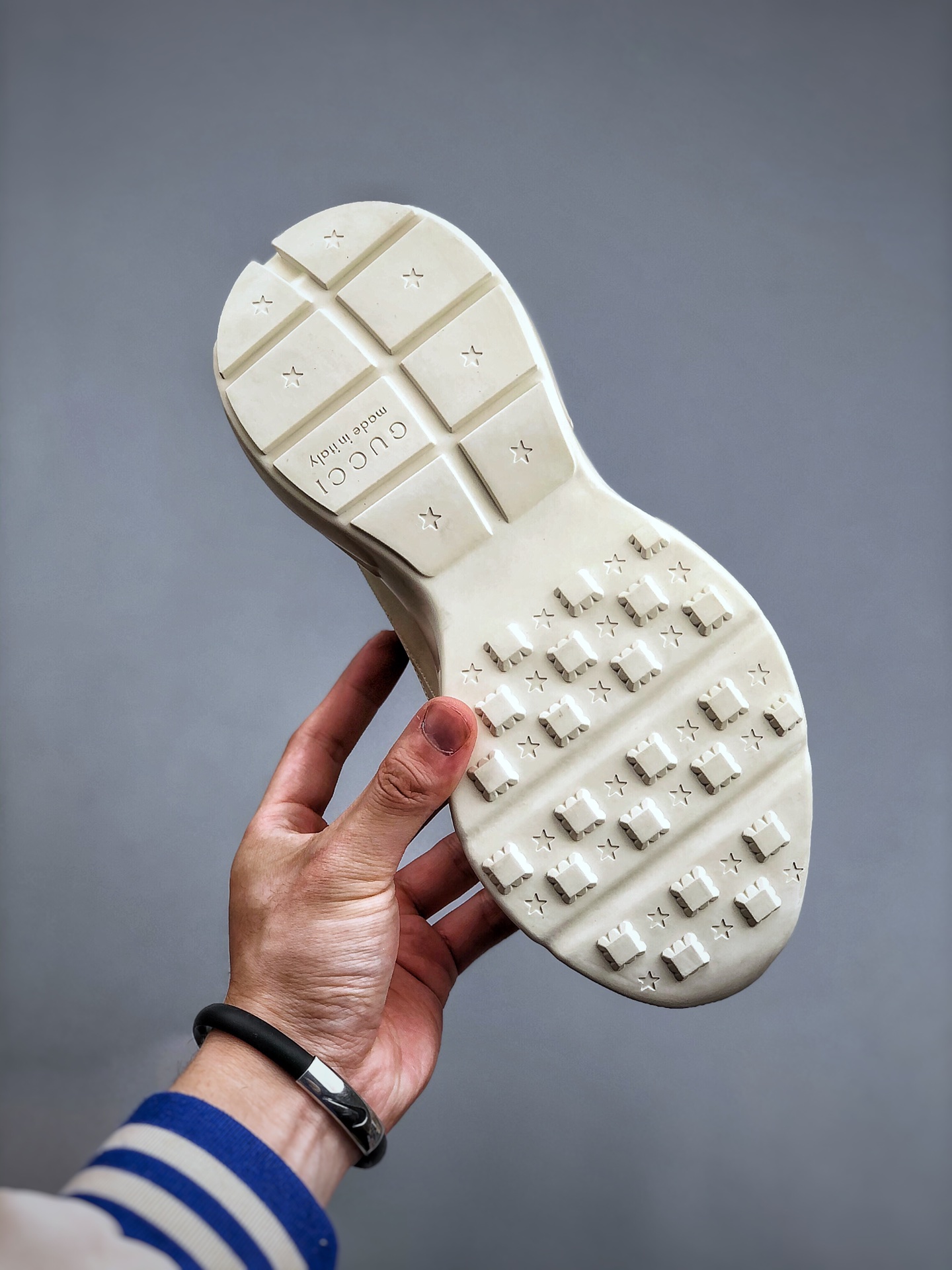 THE NORTH FACE x GUCCI Rhyton Leather Low-Top Athletic Casual Sneaker – Unisex, White