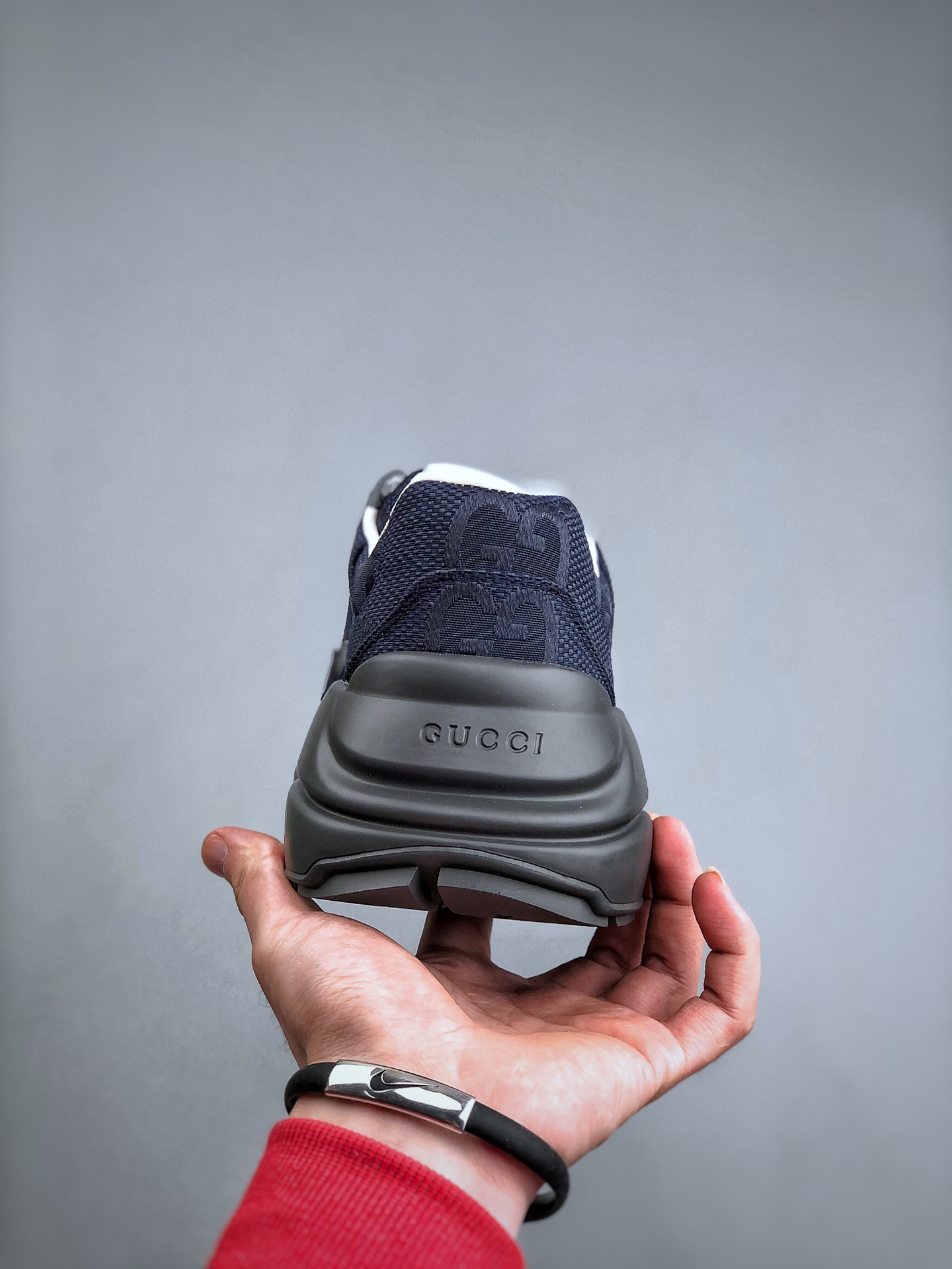 GUCCI Rhyton GG Comfortable Versatile Low-Top Casual Sneaker – Unisex, Blue