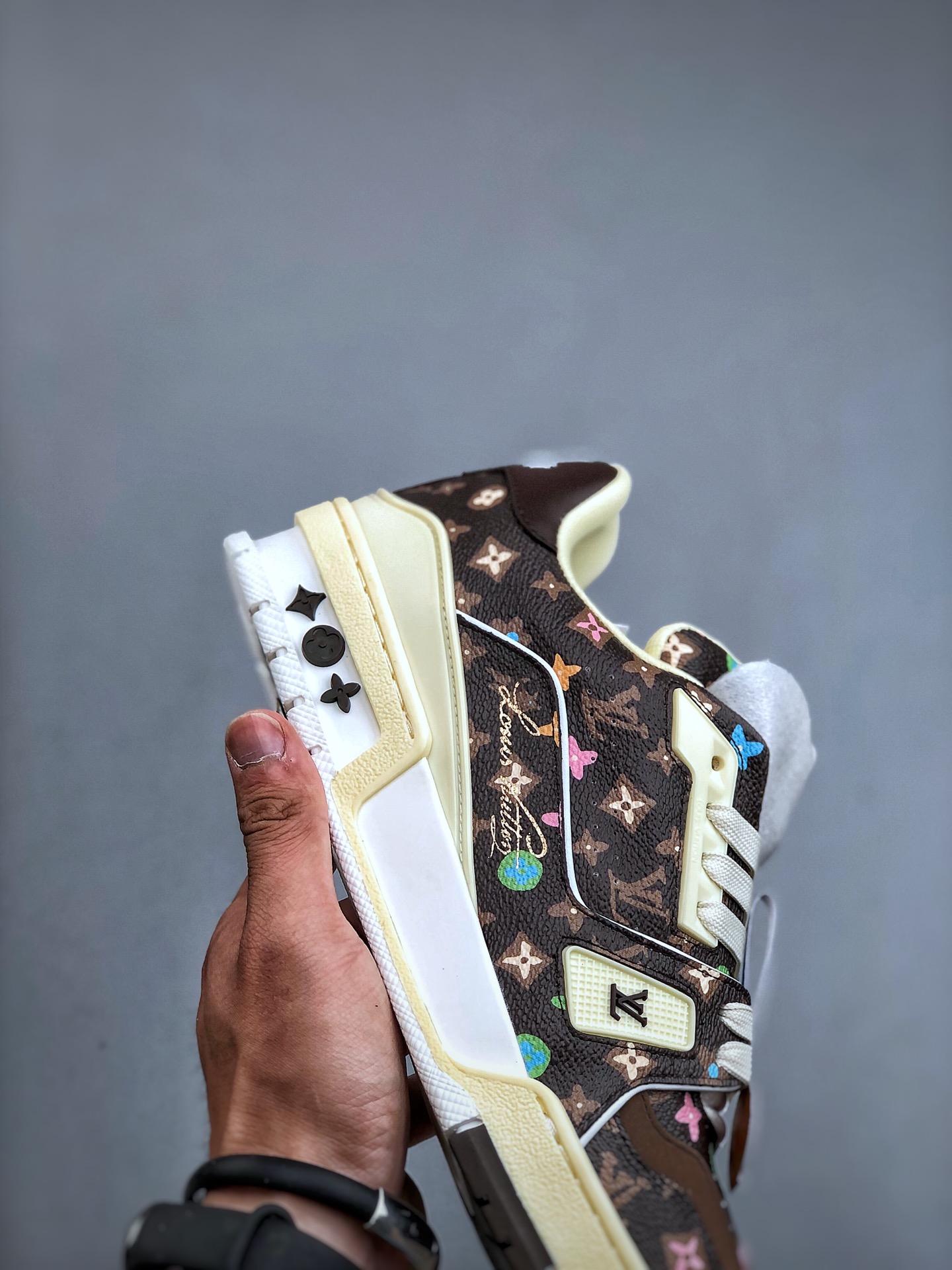 Tyler x Louis Vuitton Trainer Sneakers – Brown Low-Top Lace-Up Unisex
