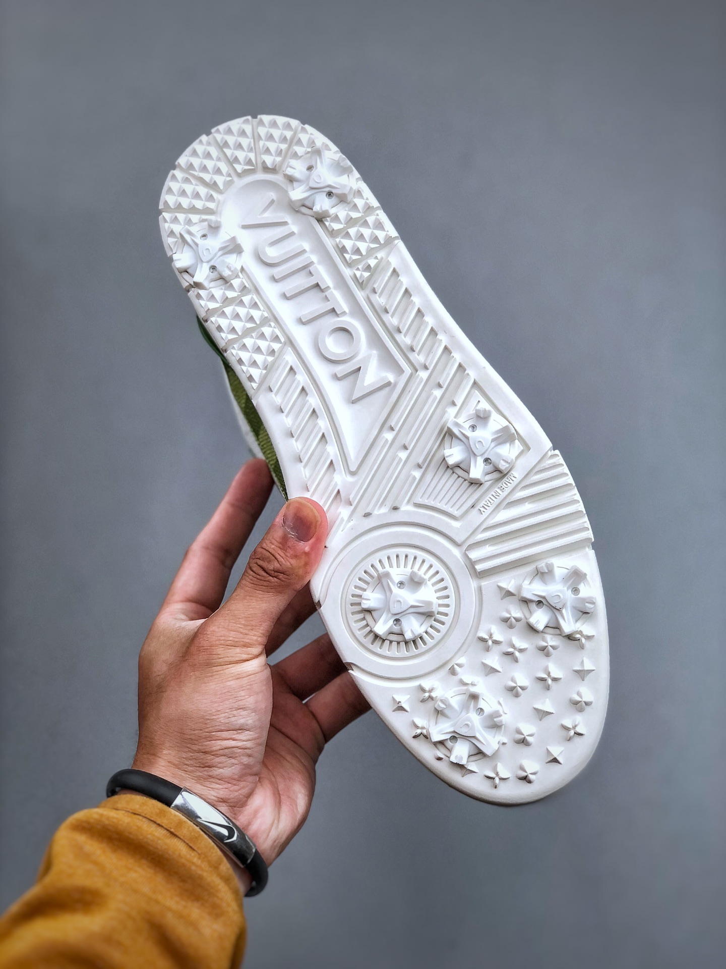 Tyler x LOUIS VUITTON Trainer Hand-Painted Signature Durable Low-Top Sneaker – Men’s, White & Green