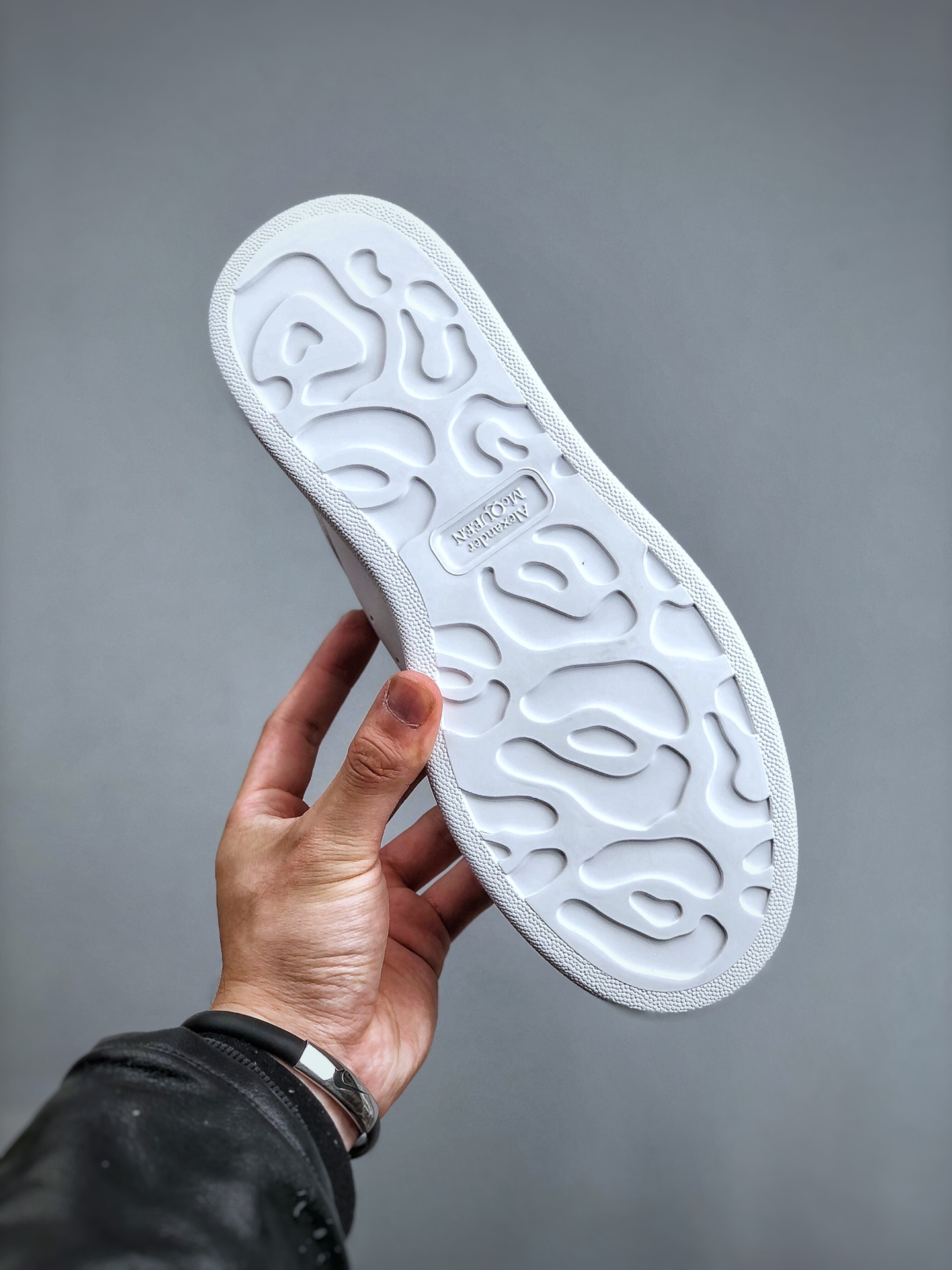 Alexander McQueen Oversized Logo Lace-Up Low-Top Fashion Sneaker – Unisex, White