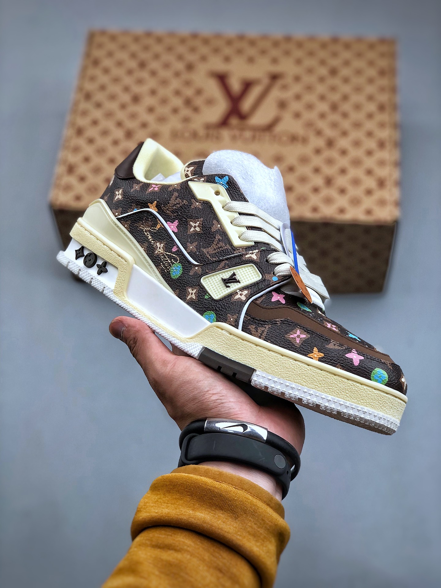 Tyler x Louis Vuitton Trainer Sneakers – Brown Low-Top Lace-Up Unisex