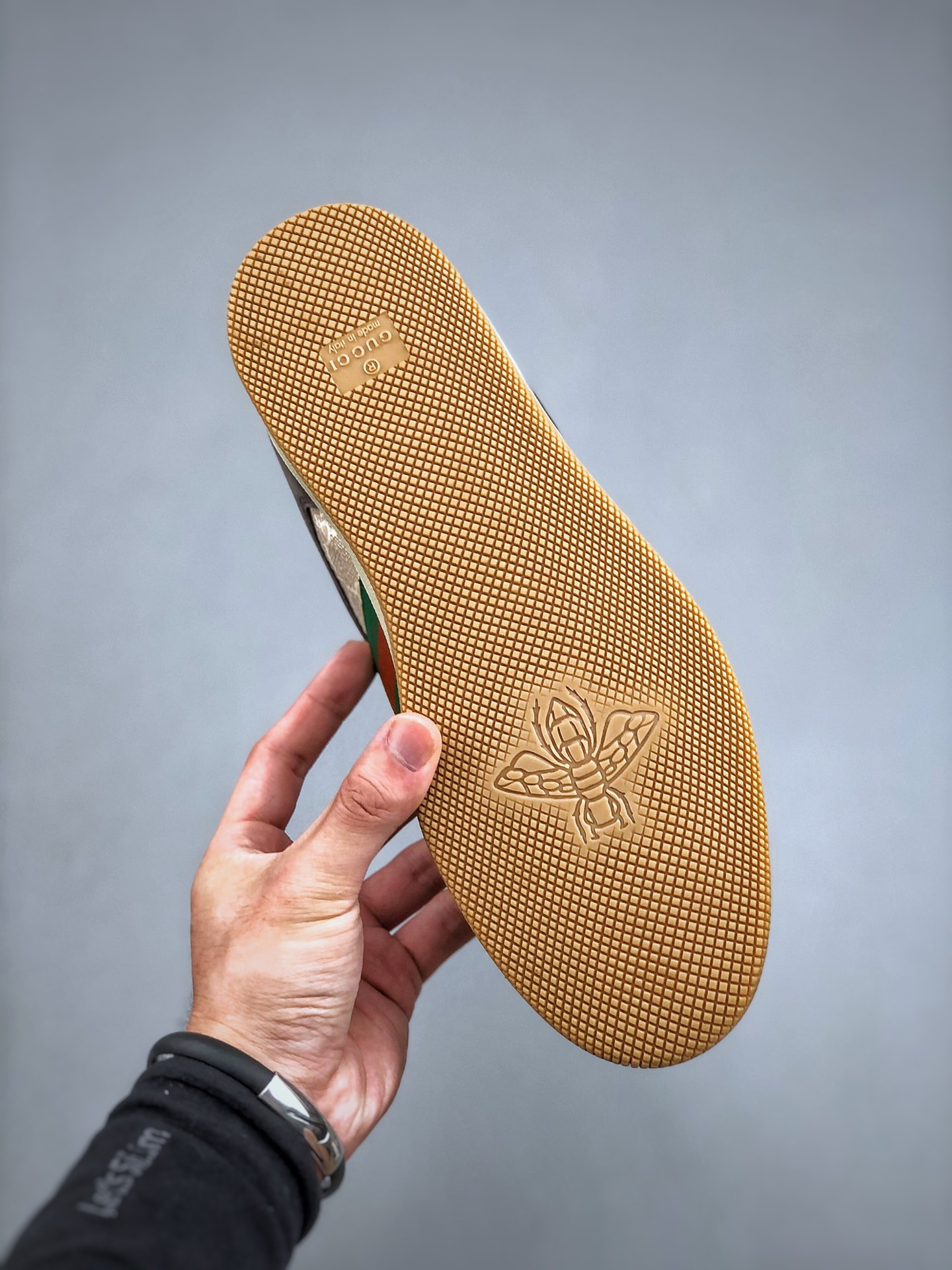 GUCCI Screener GG Monogram & Web Stripe Low-Top Fashion Sneaker – Grey (Unisex)