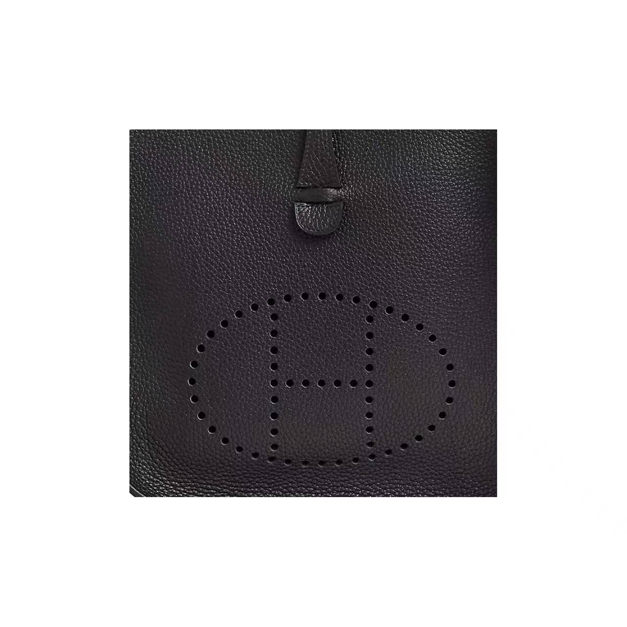 Hermès Evelyne 29 Clemence Leather Crossbody Bag with Gold Hardware – Women's, Navy Blue