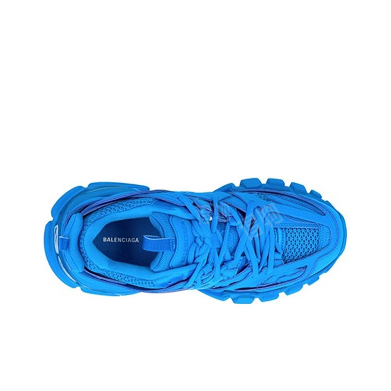 Balenciaga Track Leather Low-Top Dad Sneaker – Men’s, Dark Blue