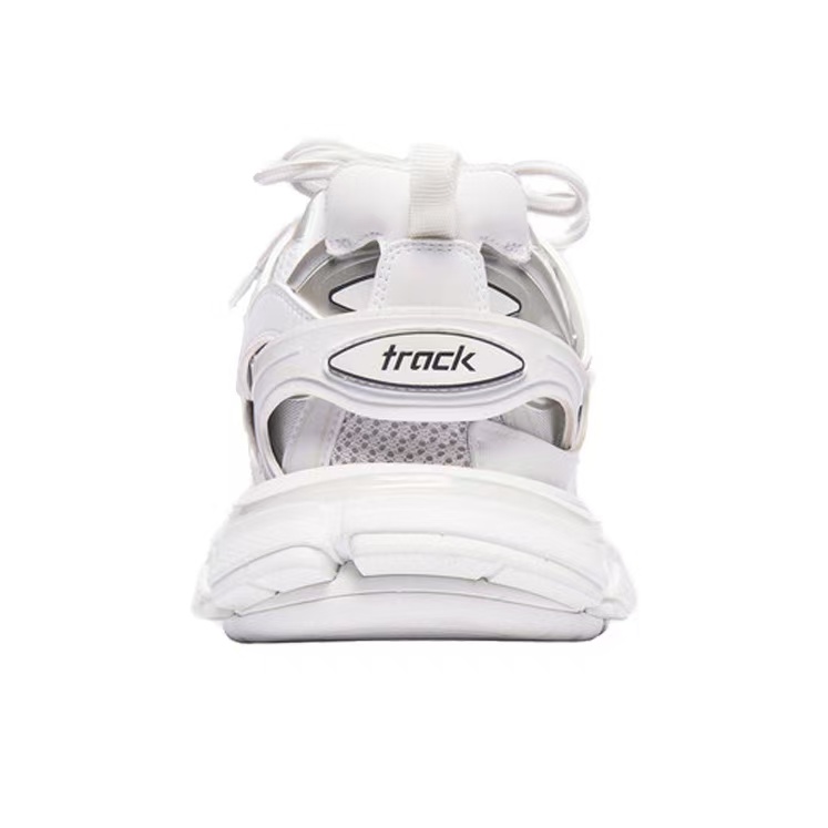 Balenciaga Track Low-Top Dad Sneakers – Men's Thick Sole, White