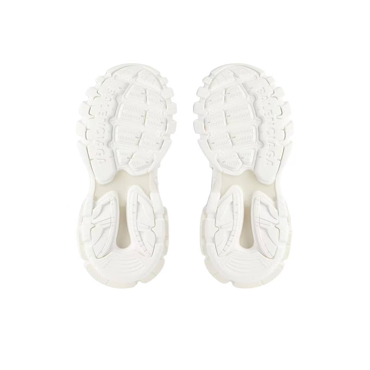 Balenciaga Track Trail Logo Print Low-Top Dad Sneakers – Women's, White