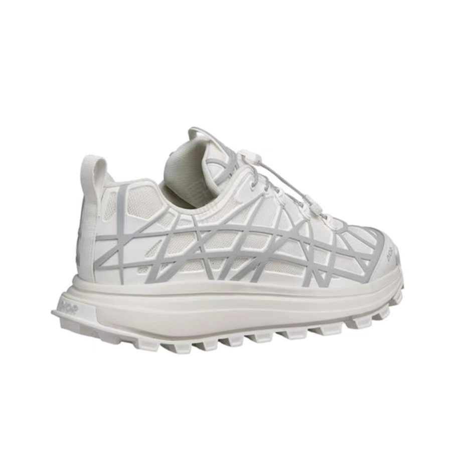 DIOR B31 Unisex Sneakers – White | Mesh Upper, Cannage Pattern, Lace-Up Round-Toe Low-Top