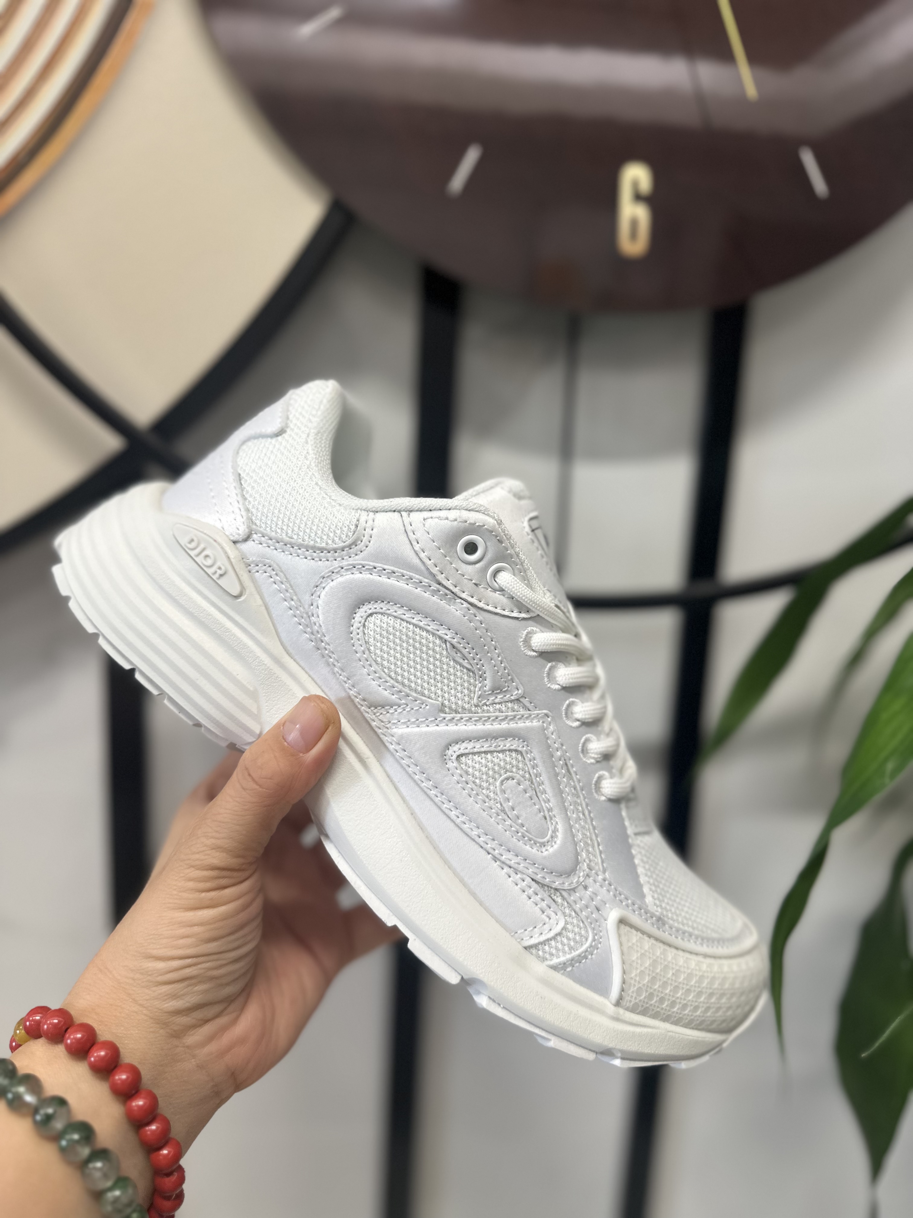 STONE ISLAND x DIOR B30 CD Low-Top Sneaker – Men's Casual, White