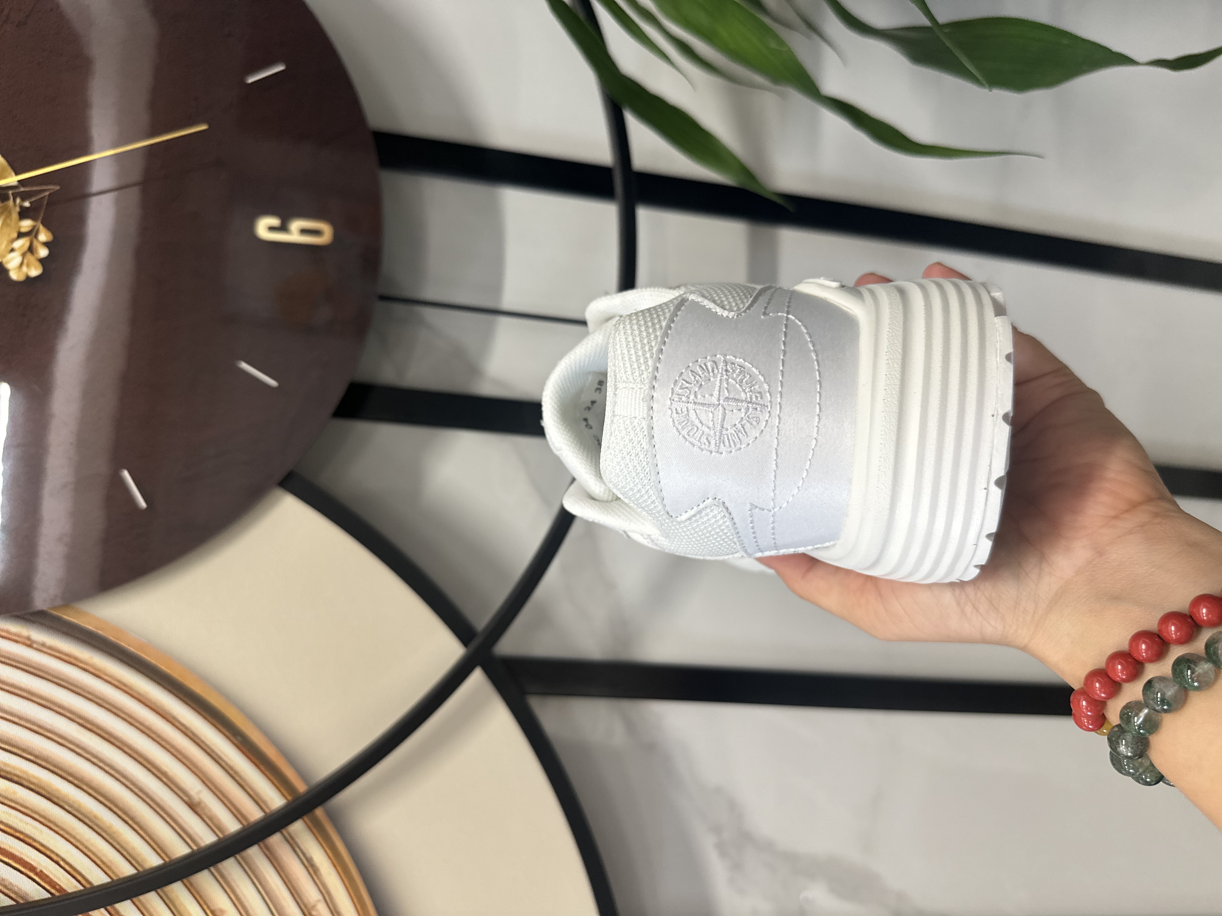 STONE ISLAND x DIOR B30 CD Low-Top Sneaker – Men's Casual, White