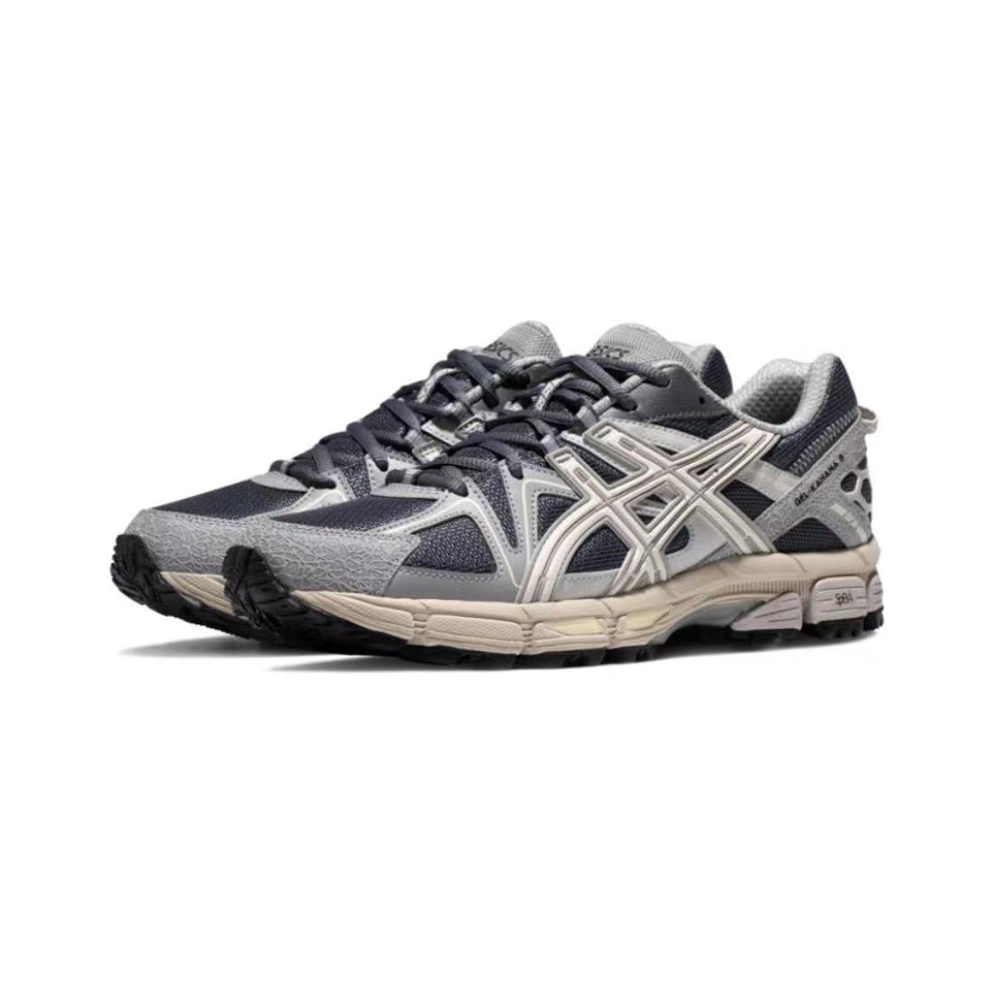 ASICS Gel-Kahana 8 Unisex Low-Top Trail Running Shoes – Gray, Black & Brown | Comfortable, Durable & Breathable with AHAR+ Outsole