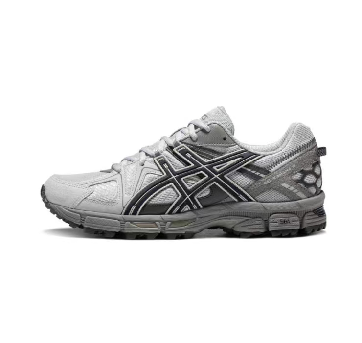 ASICS Gel-Kahana 8 Unisex Low-Top Trail Running Shoes – Gray & Blue | Comfortable, Breathable & Durable with AHAR+ Outsole