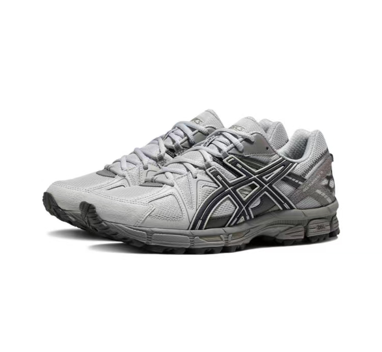 ASICS Gel-Kahana 8 Unisex Low-Top Trail Running Shoes – Gray & Blue | Comfortable, Breathable & Durable with AHAR+ Outsole