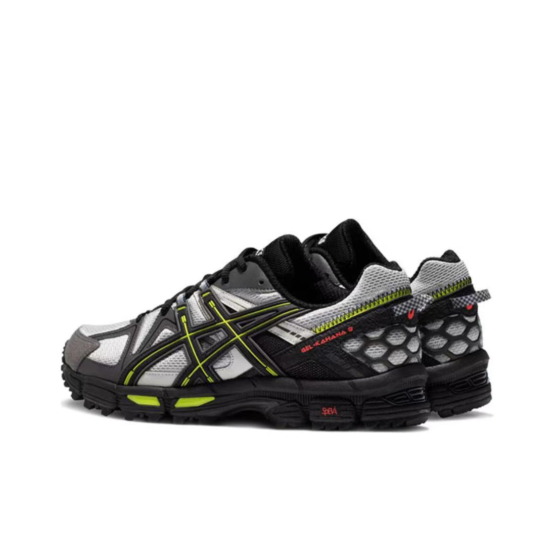 ASICS Gel-Kahana 8 Unisex Low-Top Trail Running Shoes – Gray & Black | Comfortable, Breathable & Durable with AHAR+ Outsole