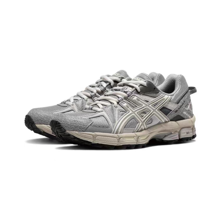 ASICS Gel-Kahana 8 Unisex Low-Top Trail Running Shoes – Gray & Brown | Comfortable, Breathable & Durable with AHAR+ Outsole