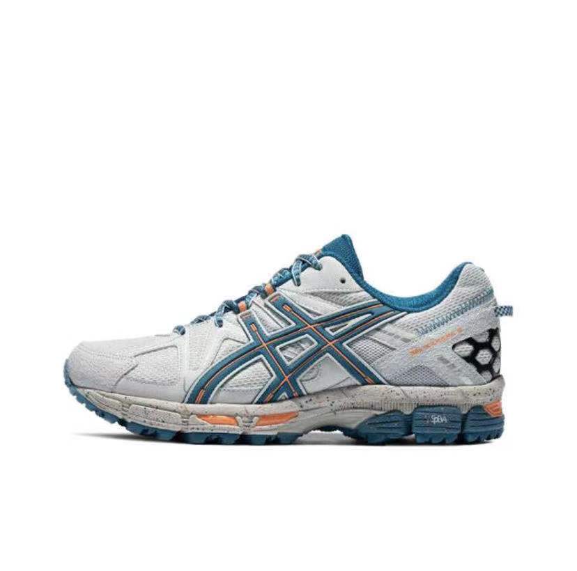 ASICS Gel-Kahana 8 Unisex Low-Top Trail Running Shoes – Gray & Blue | Comfortable, Breathable & Durable with AHAR+ Outsole