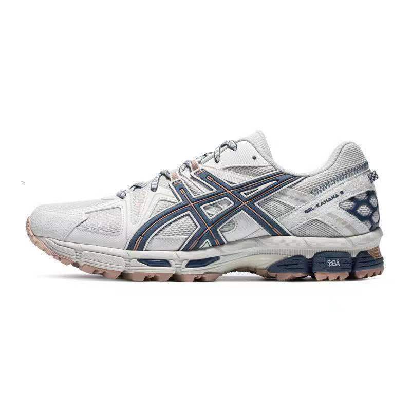 ASICS Gel-Kahana 8 Unisex Low-Top Trail Running Shoes – Light Gray | Comfortable, Breathable & Durable with AHAR+ Outsole