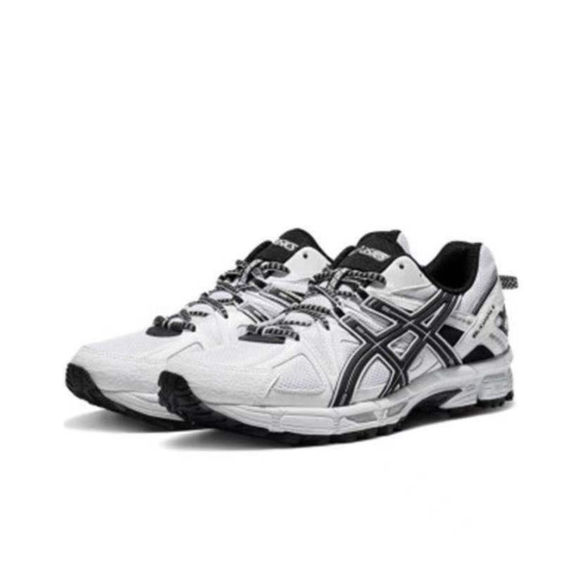 ASICS Gel-Kahana 8 Unisex Low-Top Trail Running Shoes – White & Black | Comfortable, Breathable & Durable with AHAR+ Outsole