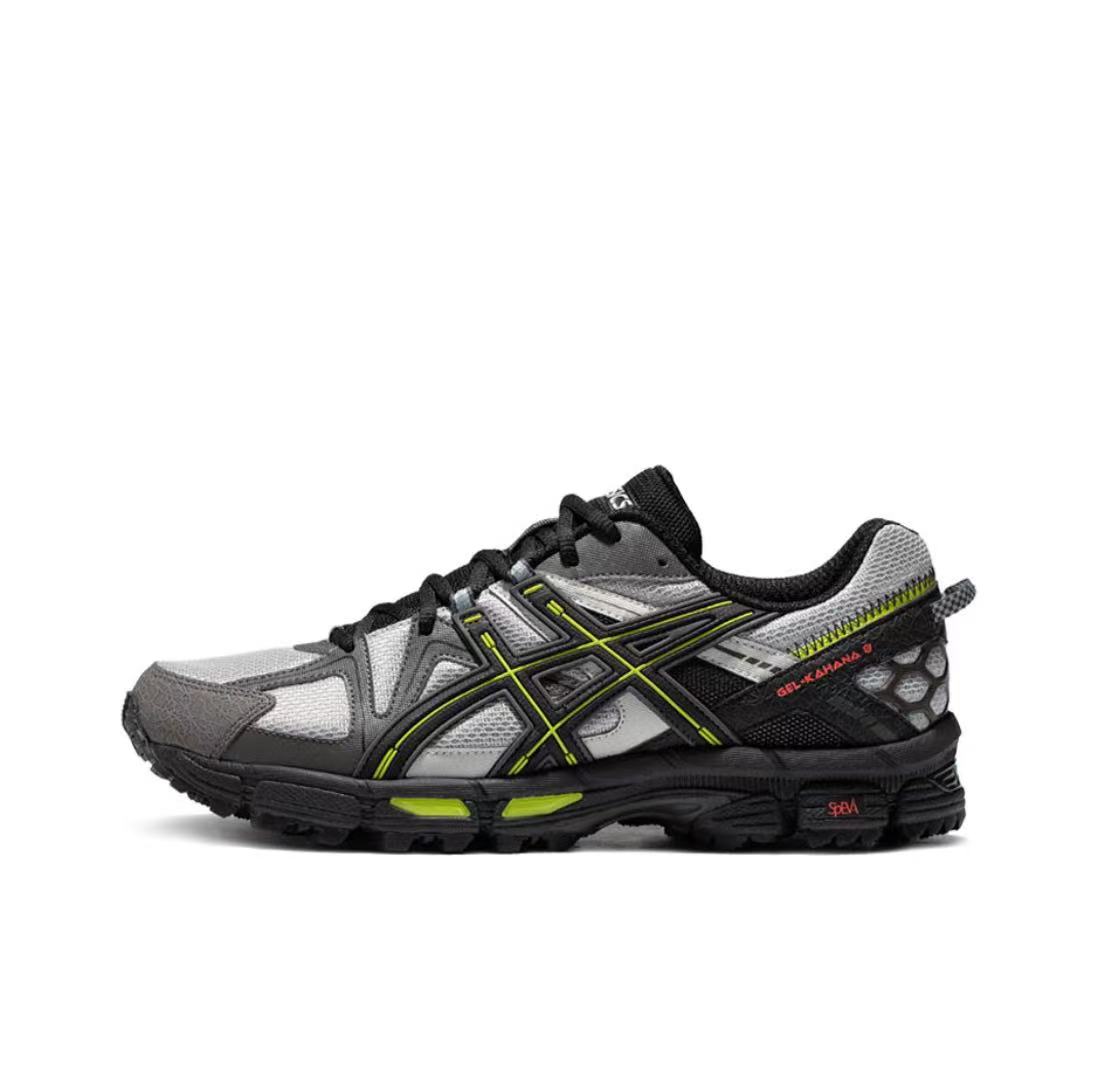 ASICS Gel-Kahana 8 Unisex Low-Top Trail Running Shoes – Gray & Black | Comfortable, Breathable & Durable with AHAR+ Outsole