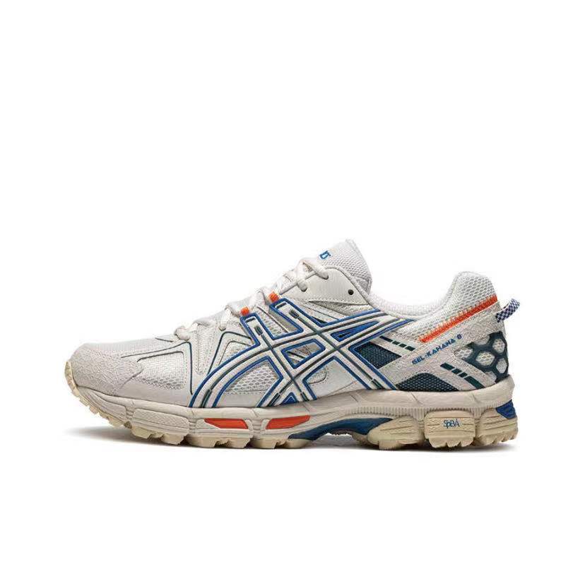ASICS Gel-Kahana 8 Unisex Low-Top Trail Running Shoes – Brown & Blue | Comfortable, Breathable & Durable with AHAR+ Outsole