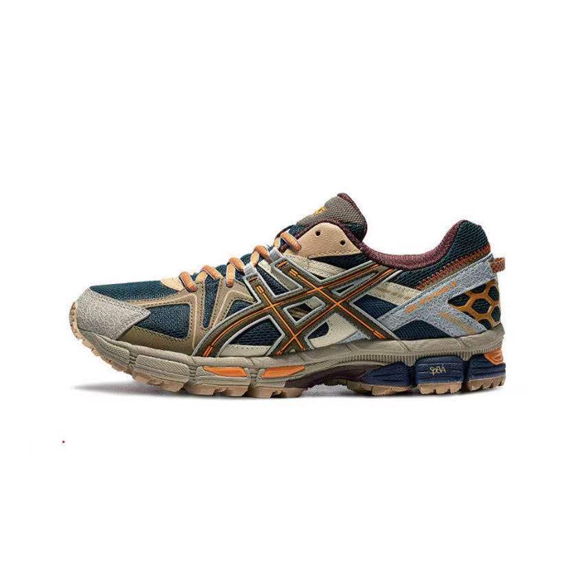 ASICS Gel-Kahana 8 Unisex Low-Top Trail Running Shoes – Dark Blue & Brown | Comfortable, Breathable & Durable with AHAR+ Outsole