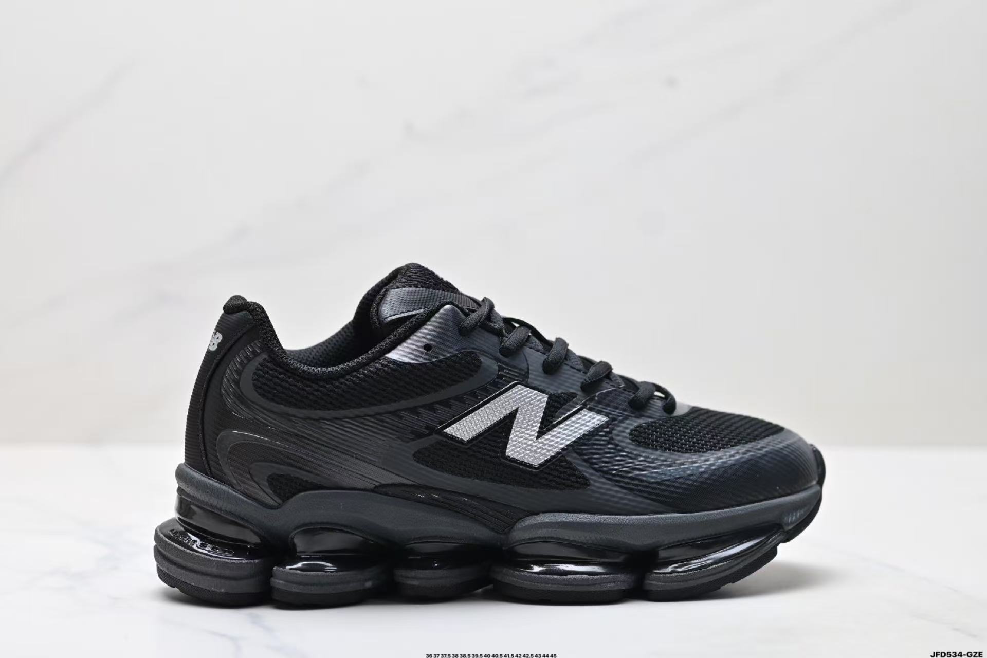 New Balance NB 2000 Unisex Low-Top Sneakers – Black | Comfortable, Everyday Wear with Durable Grip