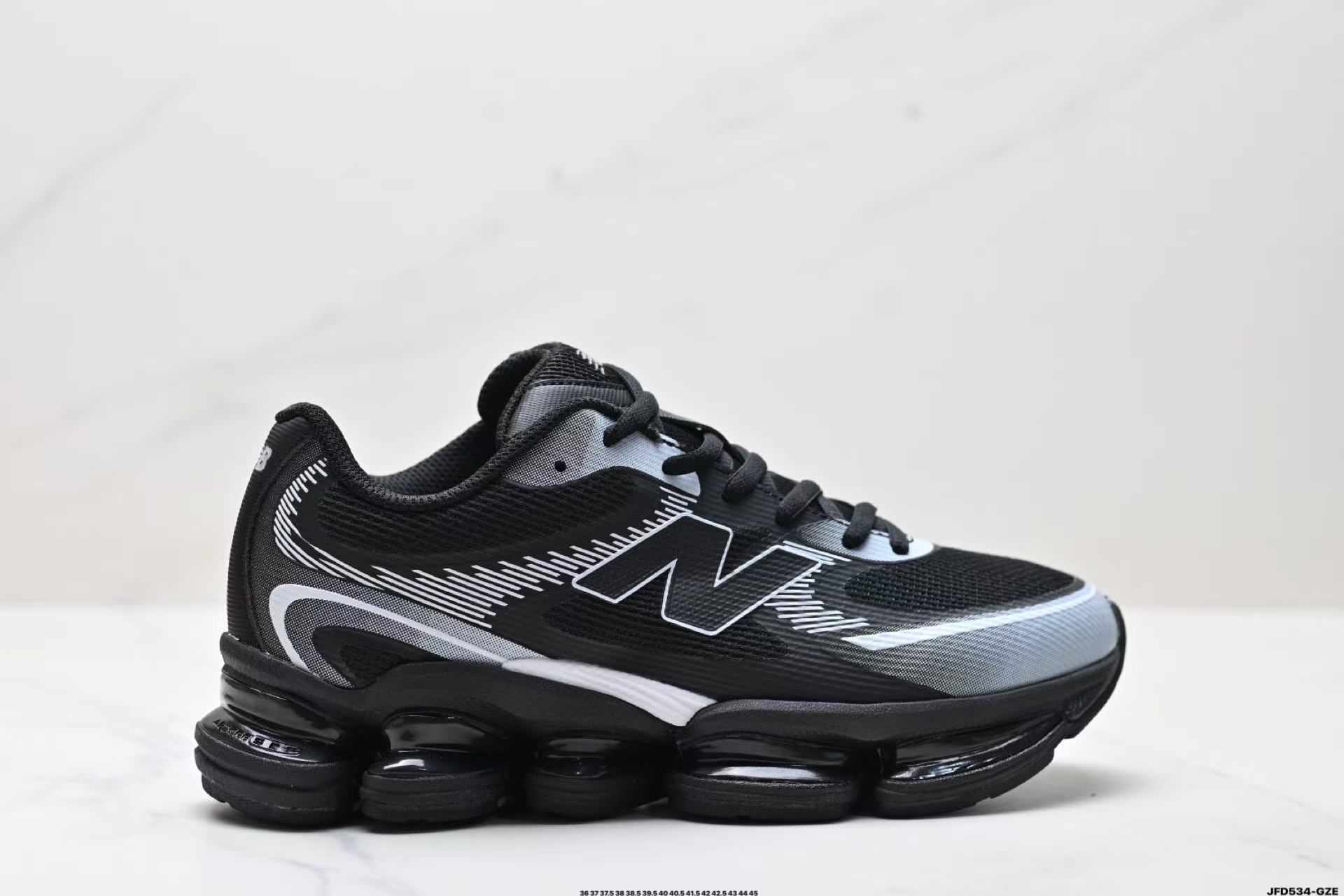 New Balance NB 2000 Unisex Low-Top Sneakers – Black & White | Comfortable, Versatile, and Durable for Everyday Wear