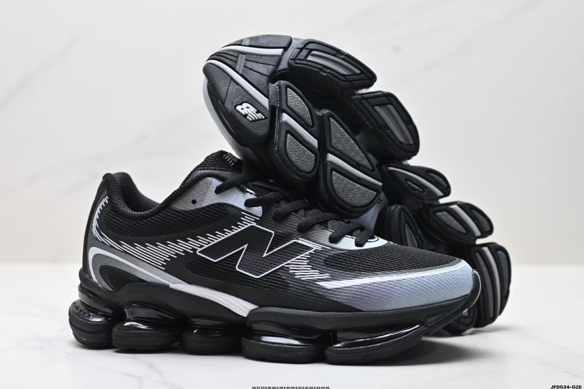 New Balance NB 2000 Unisex Low-Top Sneakers – Black & White | Comfortable, Versatile, and Durable for Everyday Wear