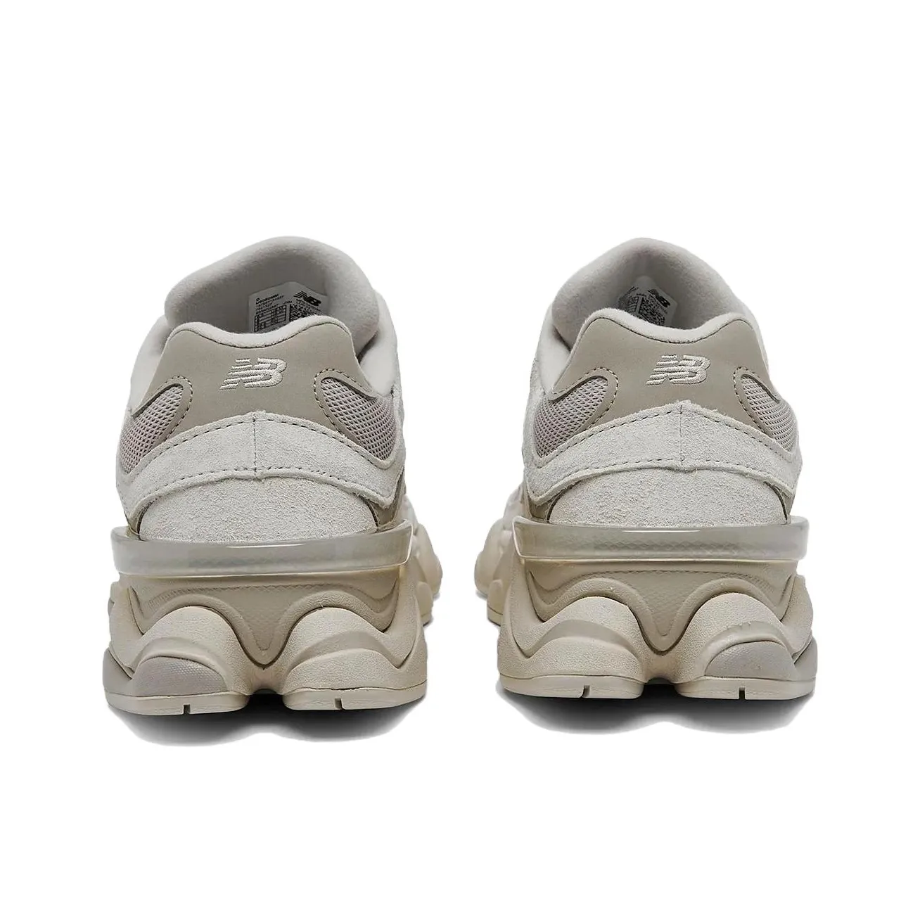 New Balance 9060 Unisex Sneakers – Gray/White/Brown – Wide Fit – Low-Top Urban Running & Casual Commuter Shoes