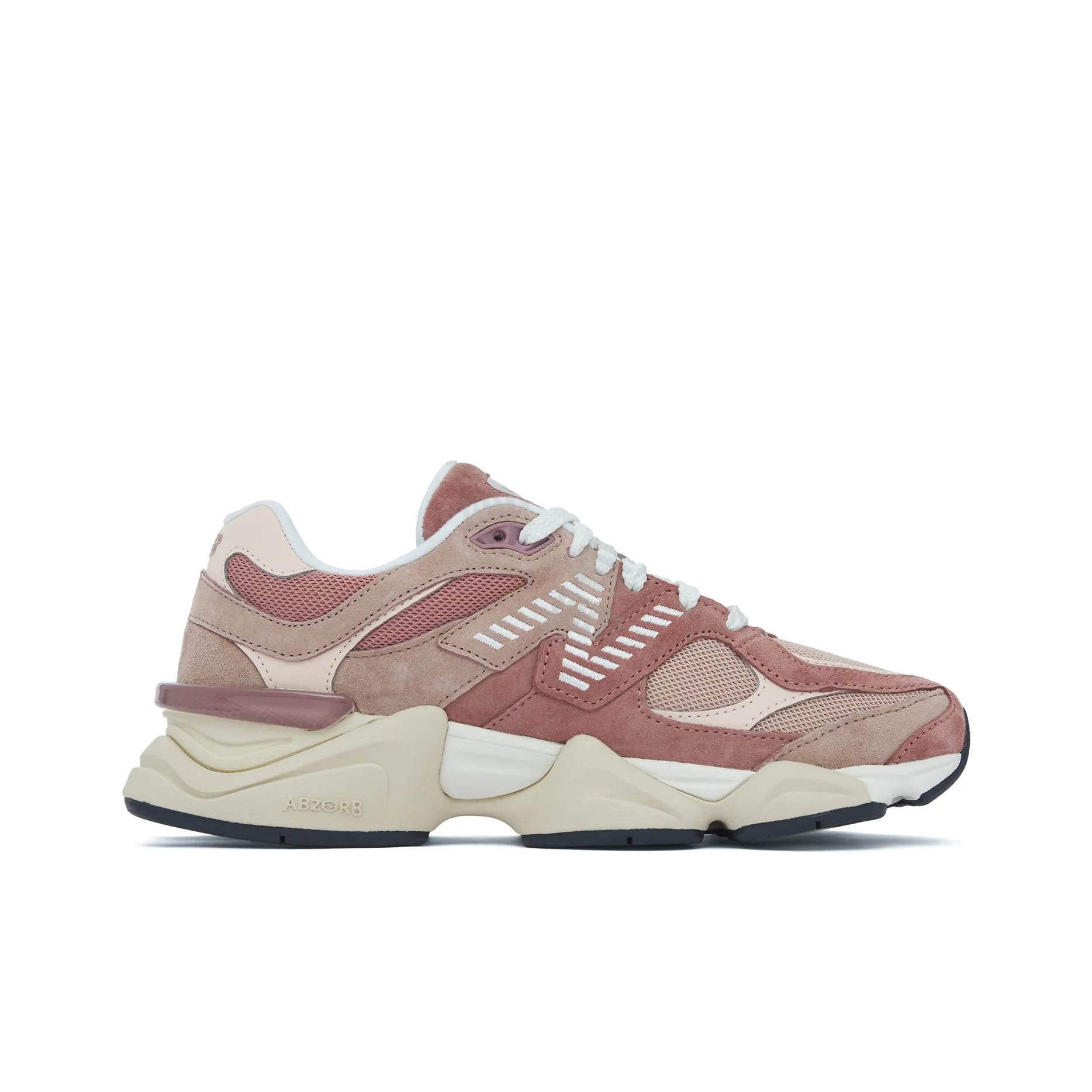 New Balance 9060 Wide Fit Sneakers – Men's & Women's Lifestyle Shoes – Dusty Pink & Brown