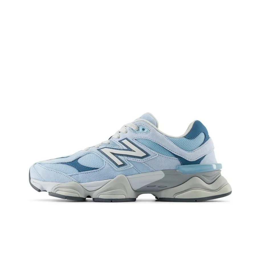 New Balance 9060 Unisex Sneakers – Blue/White – Wide Fit – Low-Top Urban Running & Casual Commuter Shoes