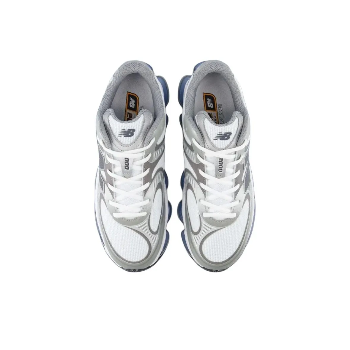 New Balance NB 2000 Unisex Low-Top Sneakers – White & Gray | Comfortable, Durable & Easy to Style