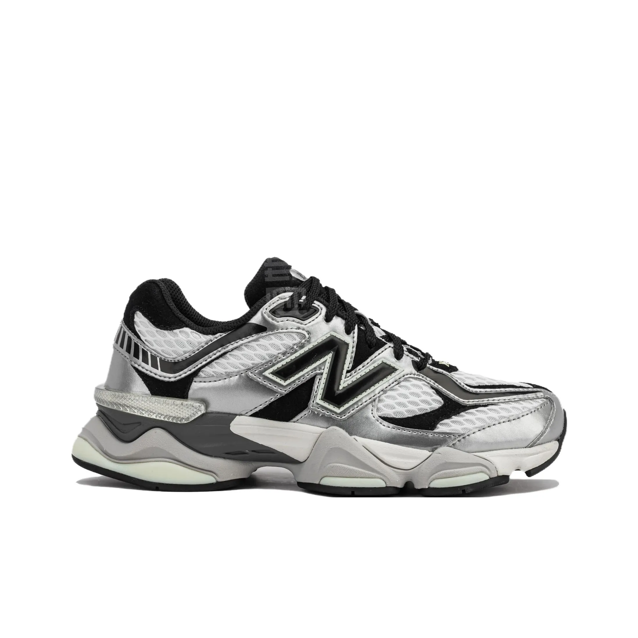 New Balance 9060 Unisex Sneakers – Silver Gray – Wide Fit – Low-Top Urban Running & Casual Commuter Shoes