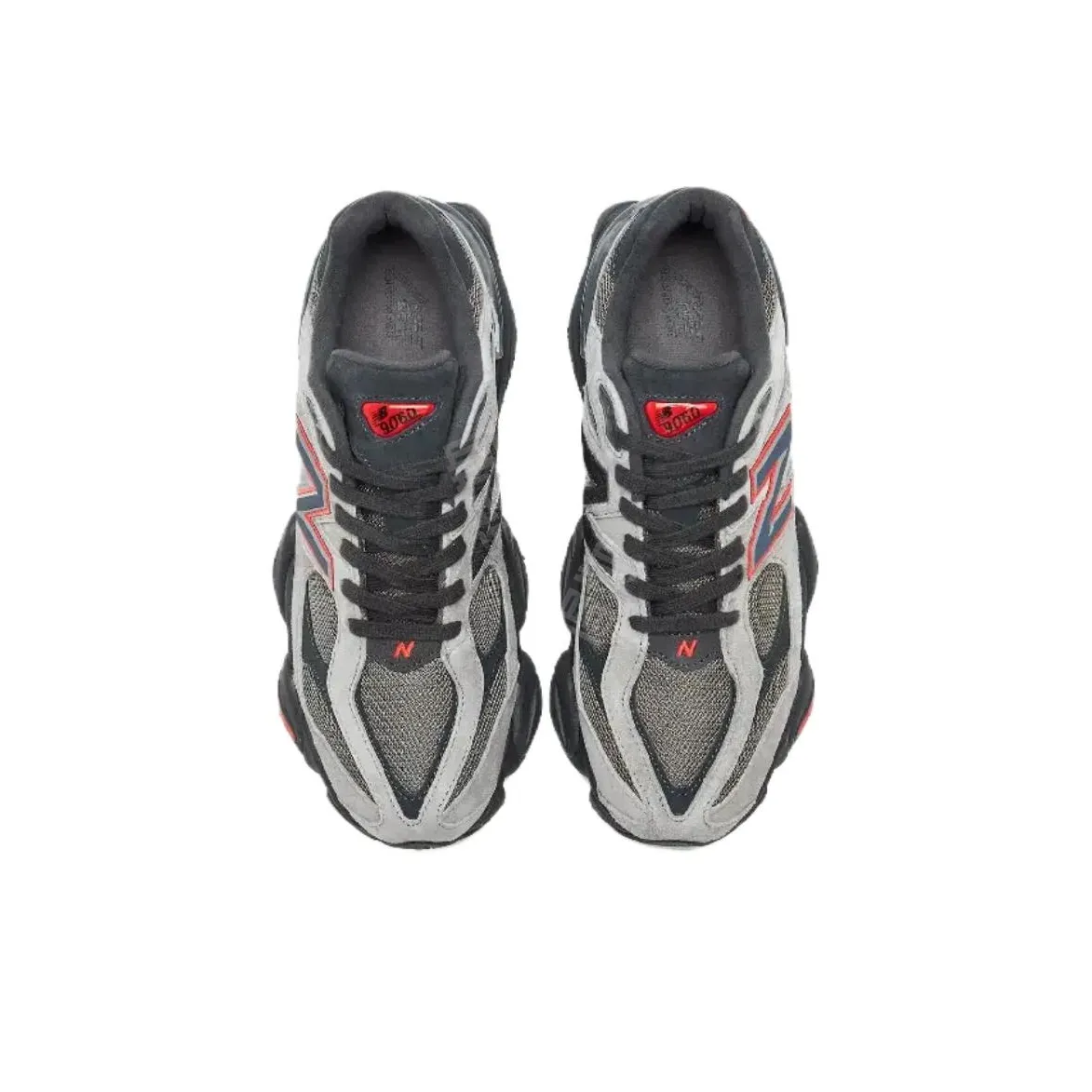 New Balance 9060 Unisex Sneakers – Gray/Black – Wide Fit – Low-Top Urban Running & Casual Commuter Shoes