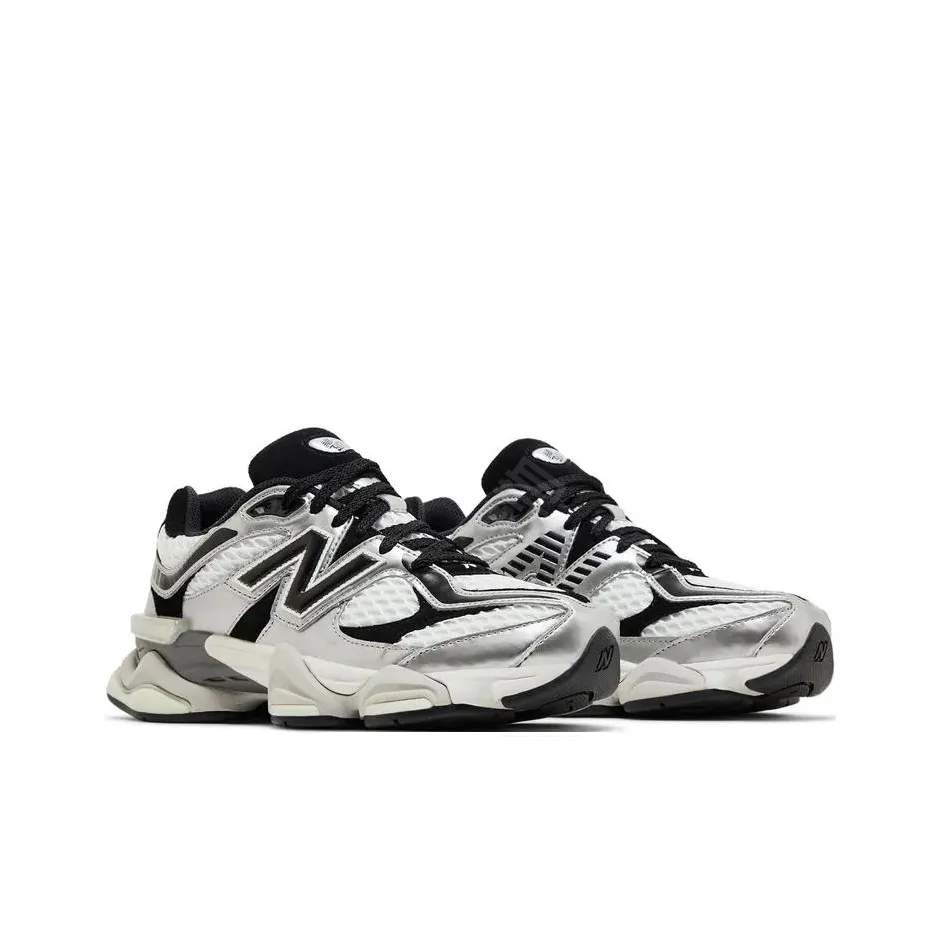 New Balance 9060 Unisex Sneakers – Silver Gray – Wide Fit – Low-Top Urban Running & Casual Commuter Shoes