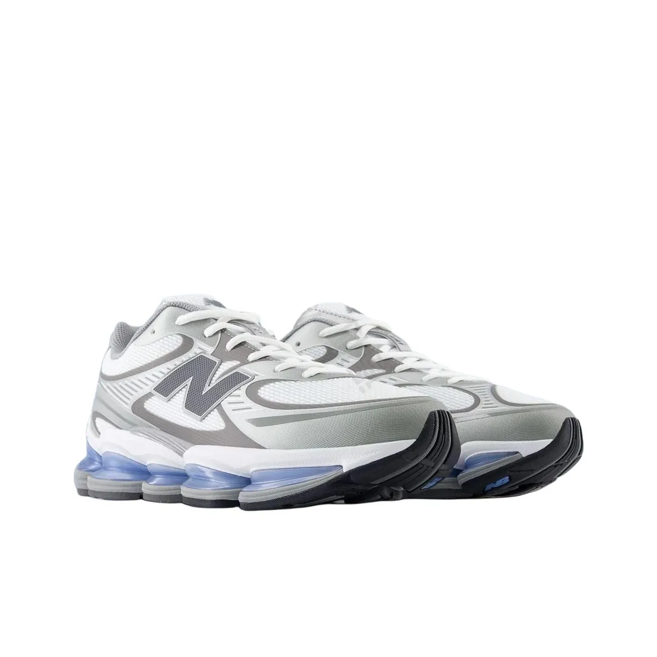 New Balance NB 2000 Unisex Low-Top Sneakers – White & Gray | Comfortable, Durable & Easy to Style