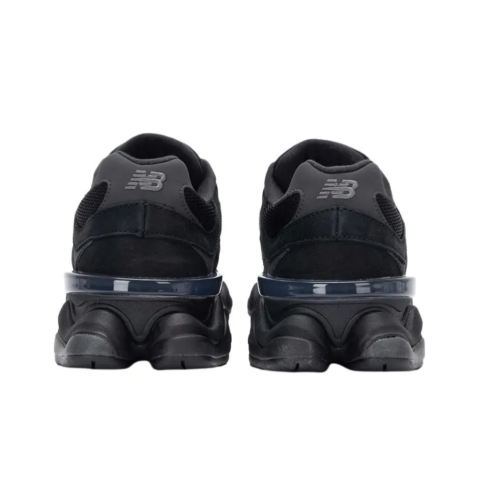 New Balance 9060 Unisex Sneakers – Black – Wide Fit – Low-Top Urban Running & Casual Commuter Shoes