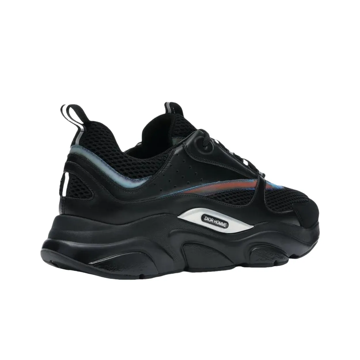 DIOR B22 Leather & Textile Shock-Absorbing Non-Slip Wear-Resistant Casual Sneakers for Men – Black