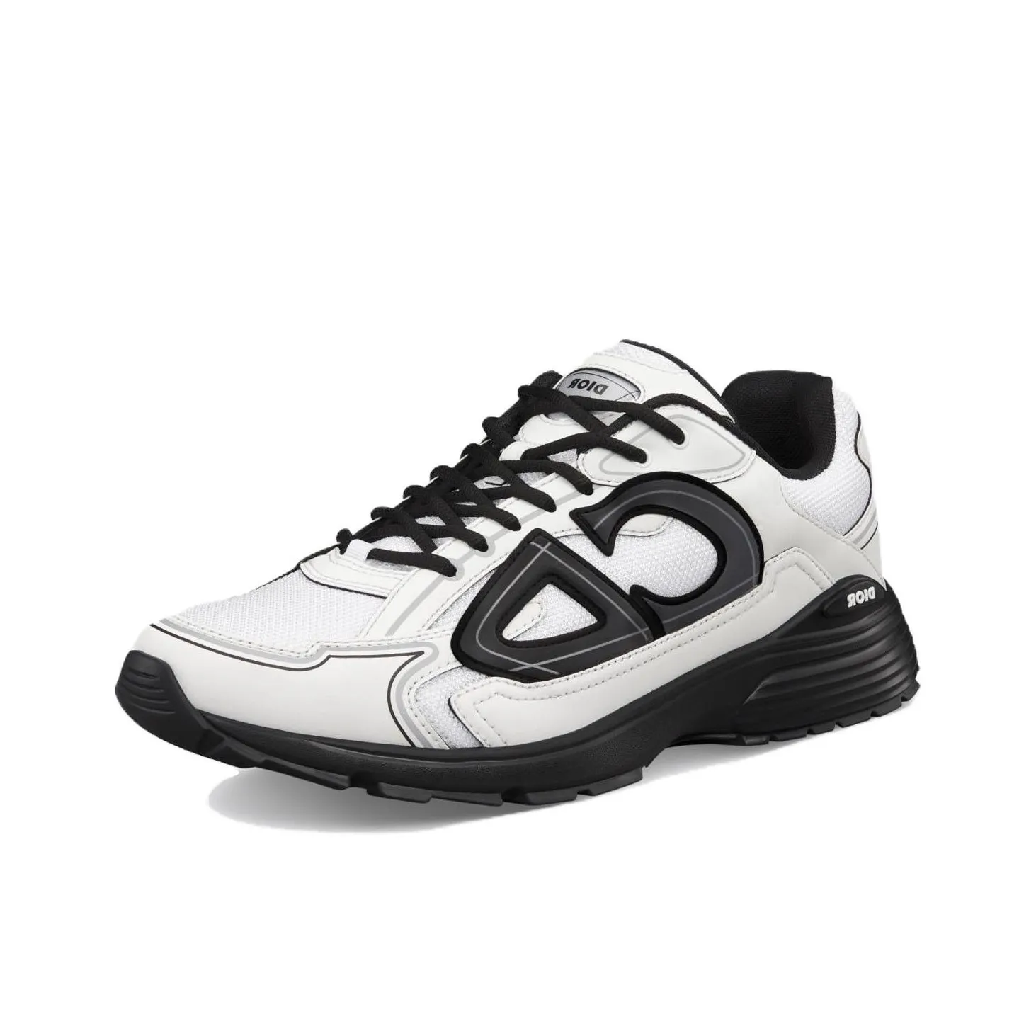 DIOR B30 Men's Low-Top Lifestyle Sneakers – White | Sleek Graphic Design, Premium Comfort & Modern Elegance