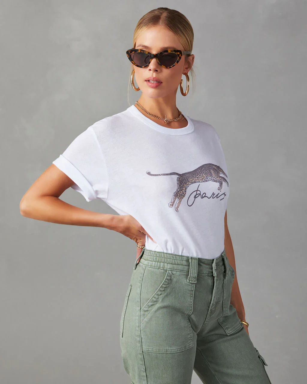 Paris Cheetah Graphic Tee