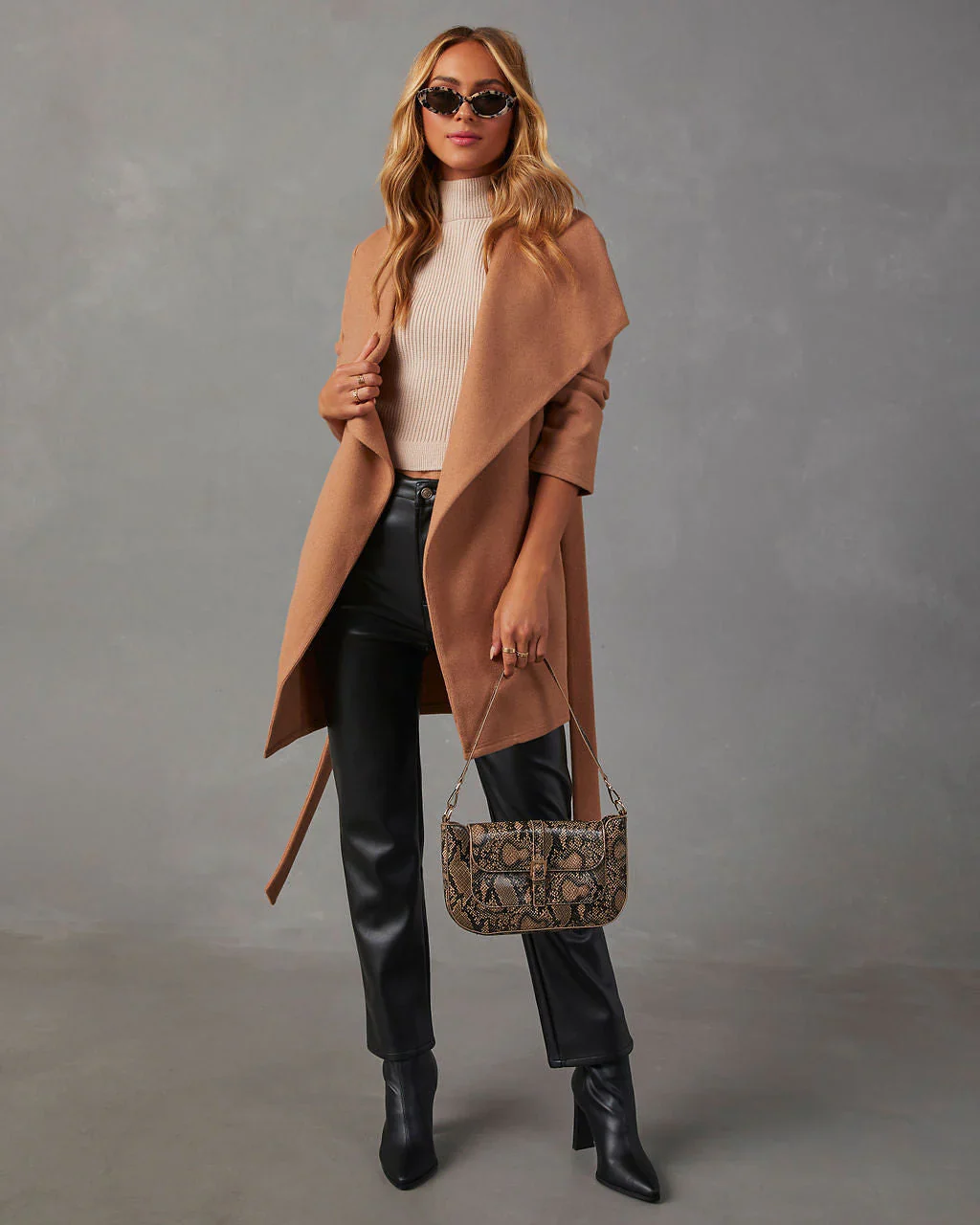 Raigan Belted Wrap Coat